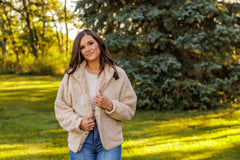 Teddy Fleece Jacket (Beige)