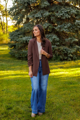 Command The Room Blazer (Brown)