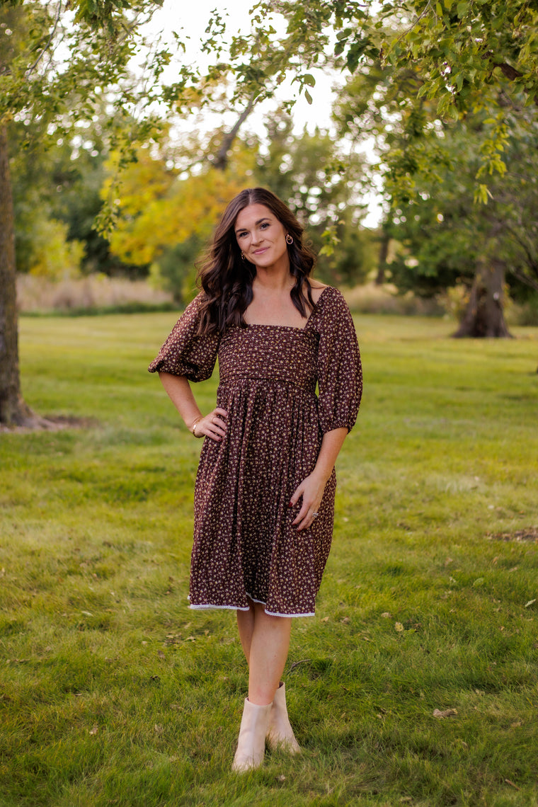 Vintage Floral Dress