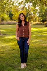 Old Money Relaxed Sweater Vest (Coco)