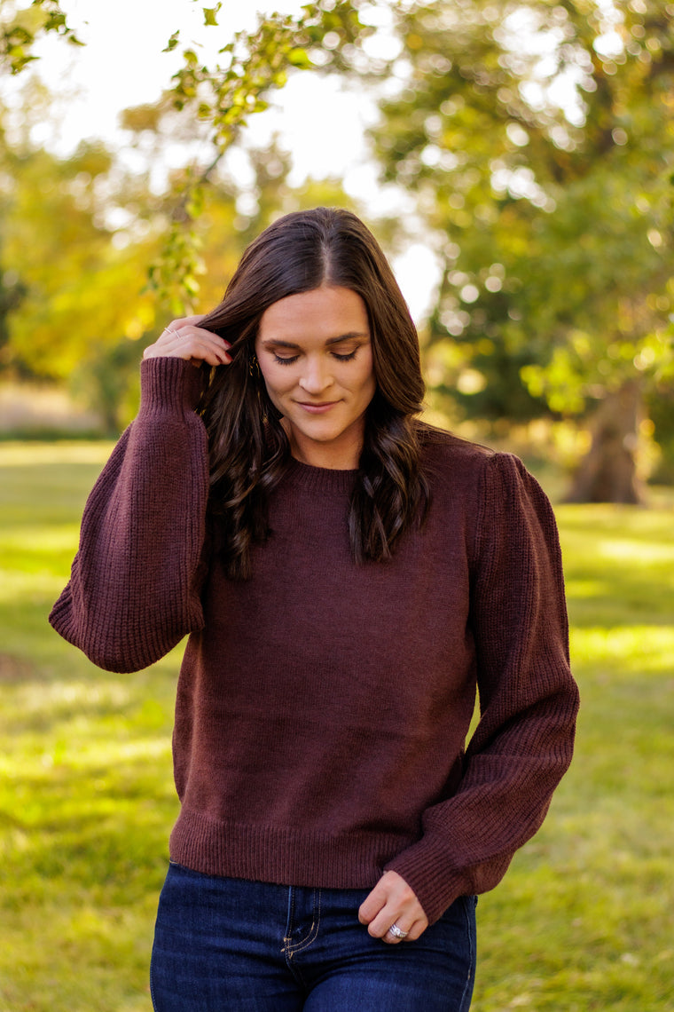 Always A Yes Sweater (Brown)