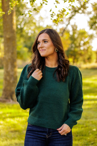 Always A Yes Sweater (Hunter)