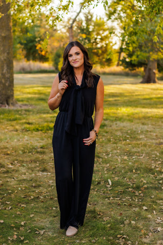 She's A Go Getter Jumpsuit (Black)
