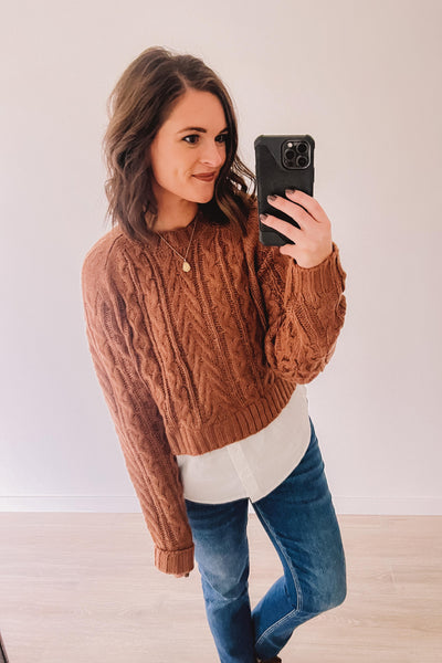 (SALE) Layer Up Sweater (Camel)