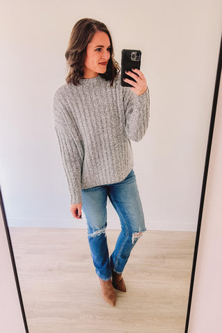 Let's Stay In Sweater (Grey)