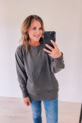 Mood Booster Pullover (Dark Charcoal)