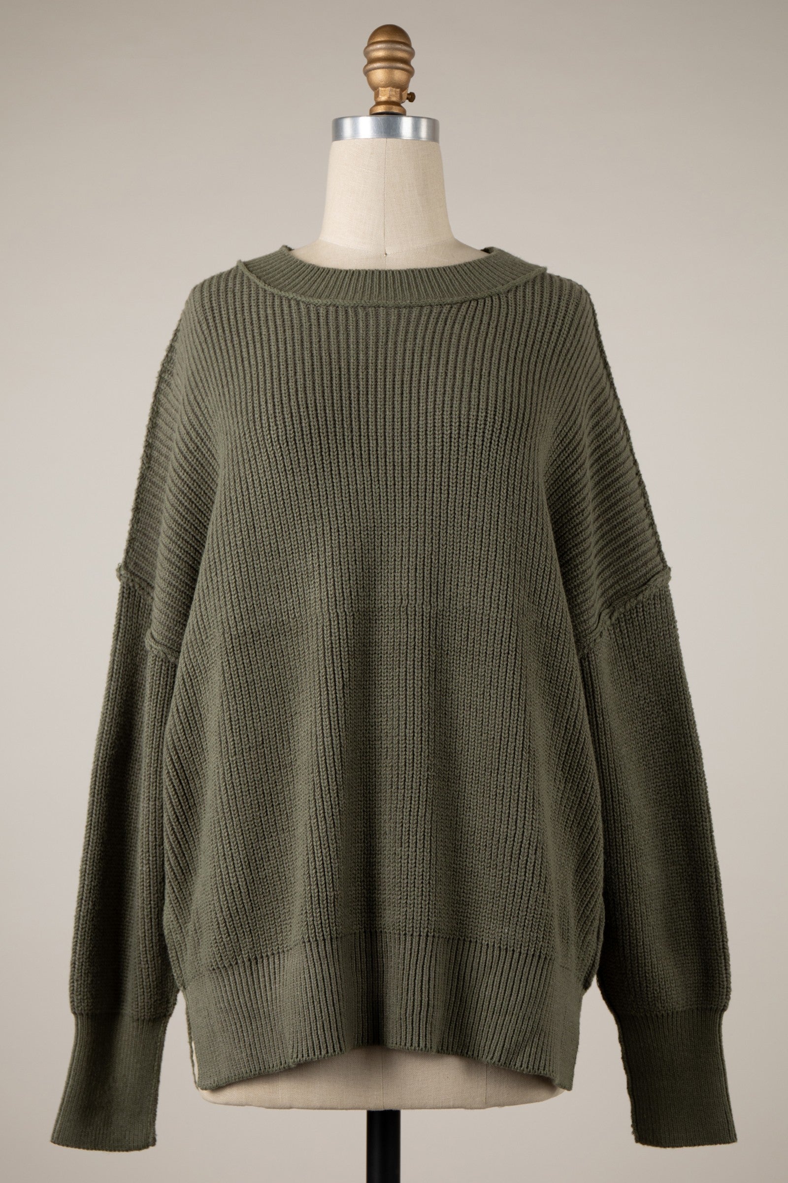 On Repeat Sweater (Olive)