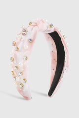 (SALE) Plaid Pearl + Jewel Headband (Three Colors)