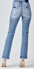 RISEN Mid Rise Straight Denim (Willow)