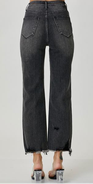 RISEN High Rise Straight Denim (Briar)