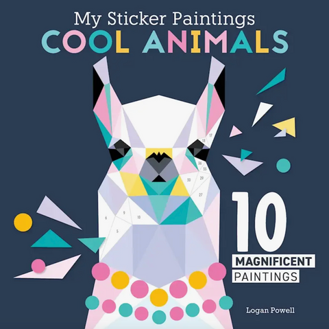 Sticker Painting Activity Book - Cool Animals