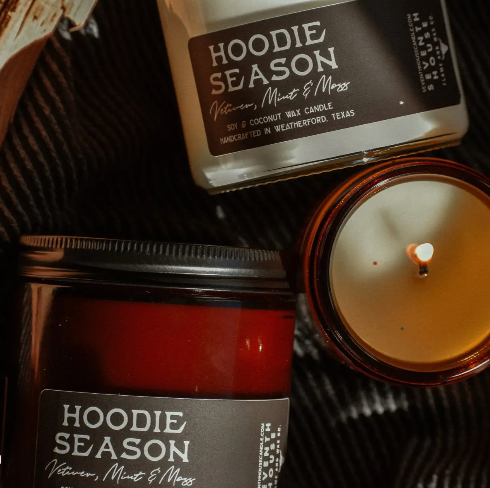 Hoodie Season - Vetiver, Mint, & Moss Candle