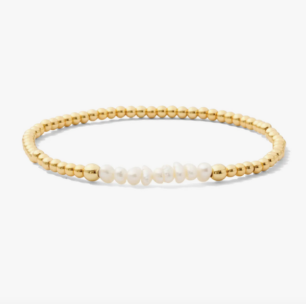 (SALE) Gold + Pearl Bracelet