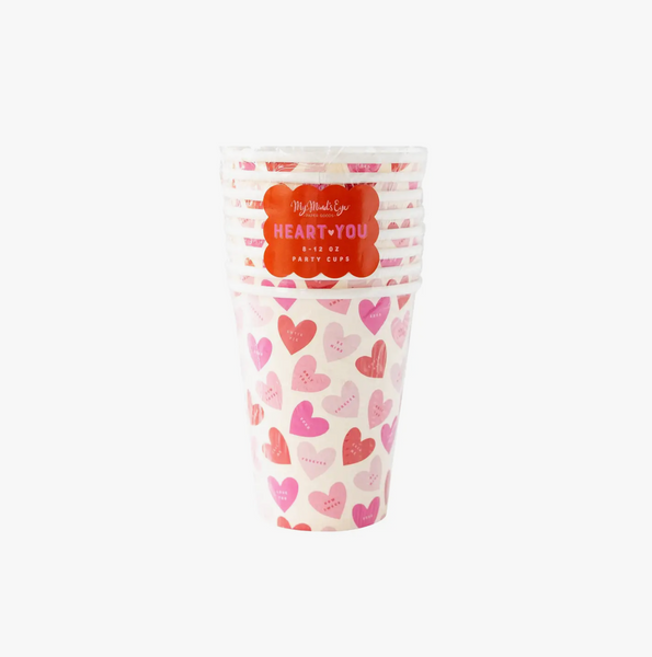 (SALE) Heart Paper Cups