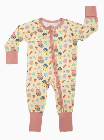 (SALE) Easter Bamboo Baby Pajamas