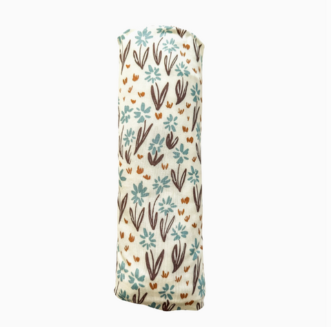 Bamboo Stretch Swaddle - La La Floral