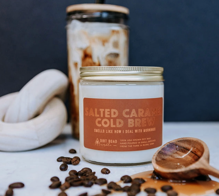 Salted Caramel Cold Brew 8oz Candle