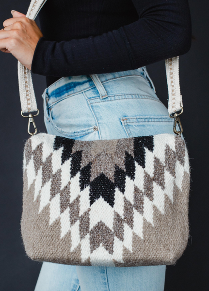 Let's Rodeo Crossbody - Taupe/Black