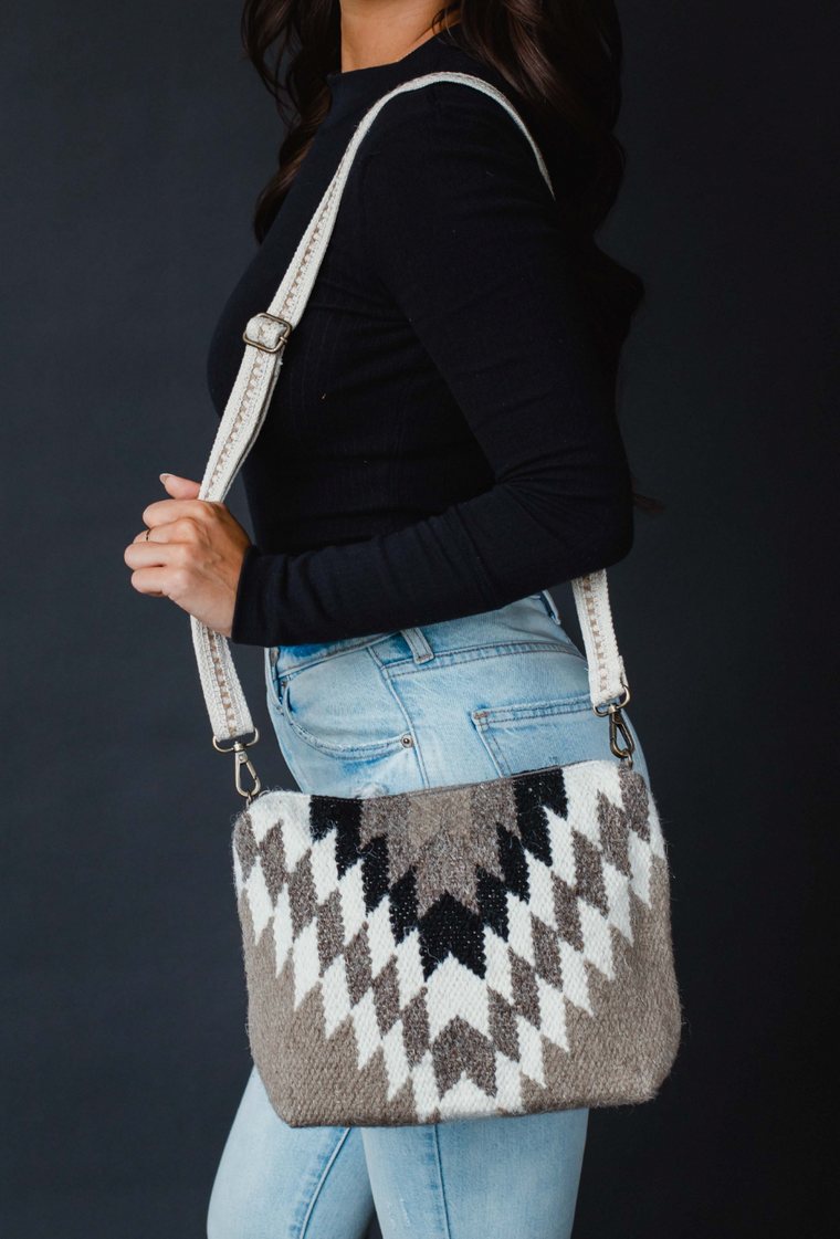 Let's Rodeo Crossbody - Taupe/Black