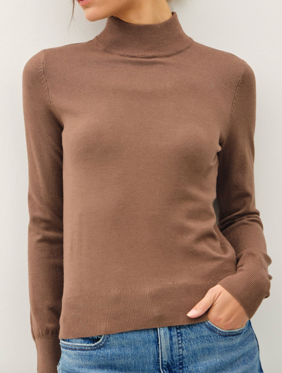 Best Basic Turtleneck - Mocha