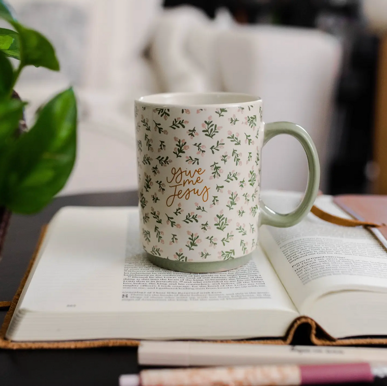 Give Me Jesus Floral Mug