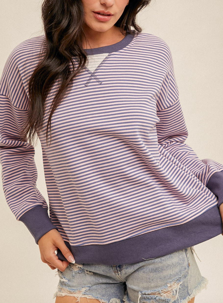 No One Like You Stripe Pullover