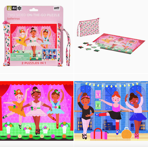 Two Sided On-The-Go Puzzle (Ballerina)