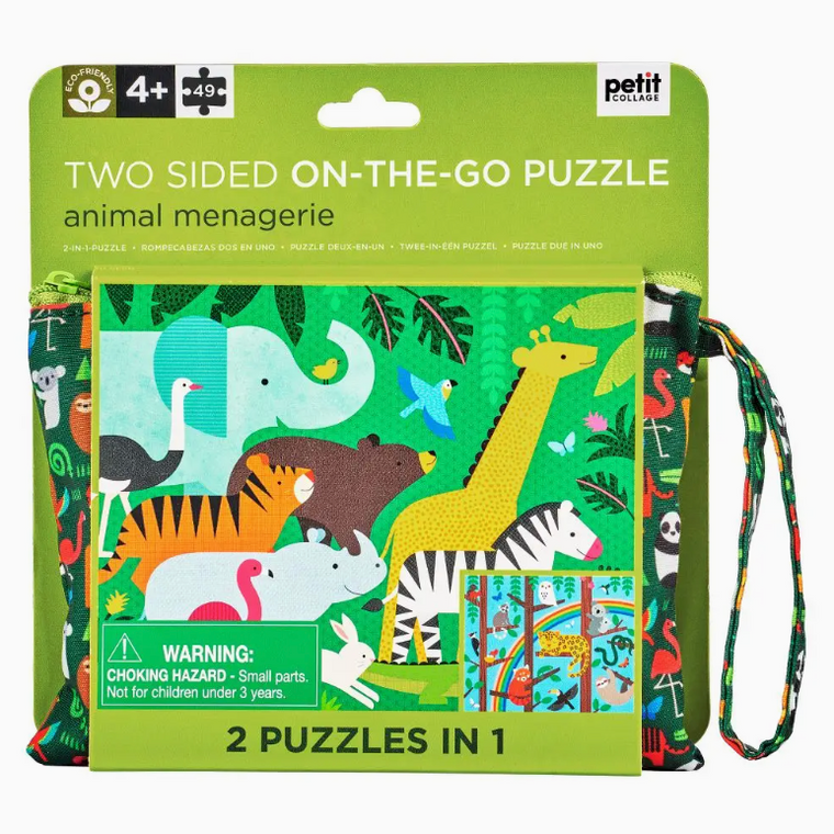 Two Sided On-The-Go Puzzle (Animal)