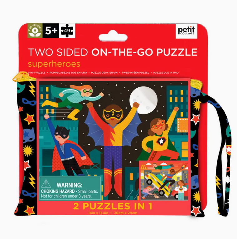 Two Sided On-The-Go Puzzle (Super Hero)