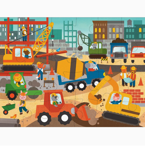 24 Piece Puzzle - Construction Site