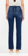 KanCan High Rise Dark Wash Straight Denim (Caroline)