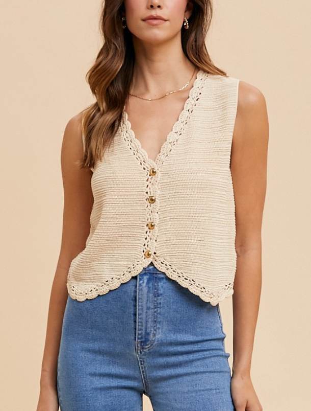 True Beauty Vest (Cream)