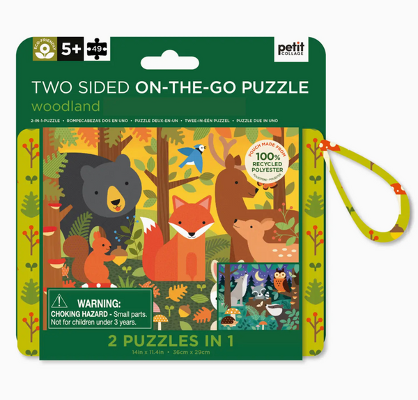 Two Sided On-The-Go Puzzle (Woodland)