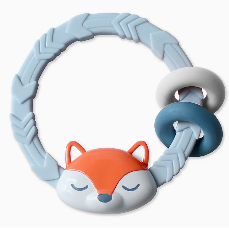 Ritzy Rattle Silicone Teether - Fox