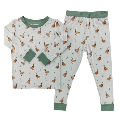 Puddle Ducks Bamboo Two Piece Pajama Set