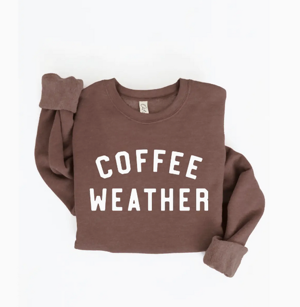 Coffee Weather Graphic Crew (Chocolate)