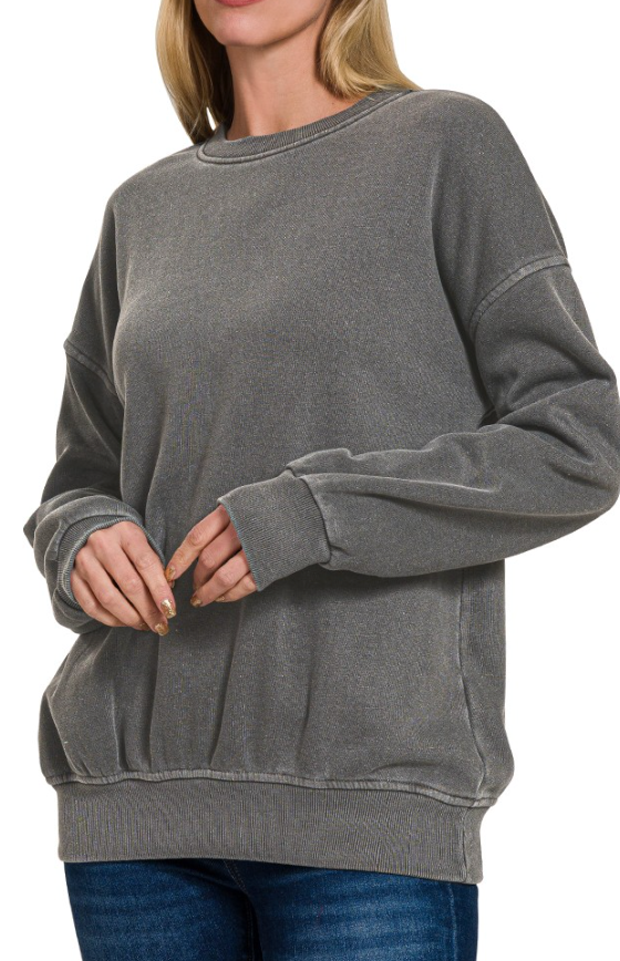 Always Comfy Pullover (Ash Black)