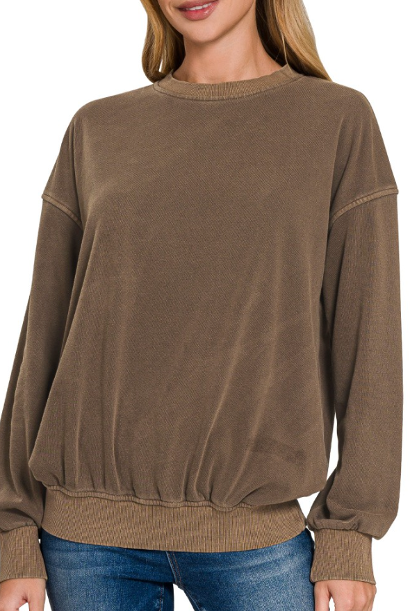 Always Comfy Pullover (Brown)