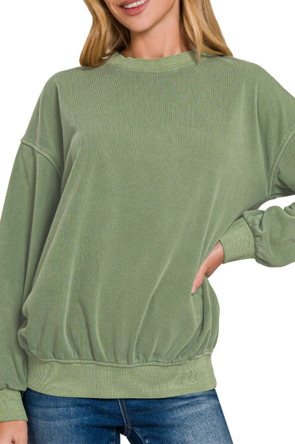 Always Comfy Pullover (Olive)