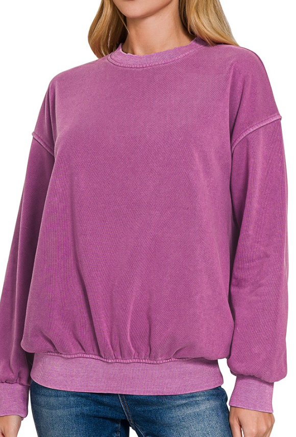 Always Comfy Pullover (Plum)