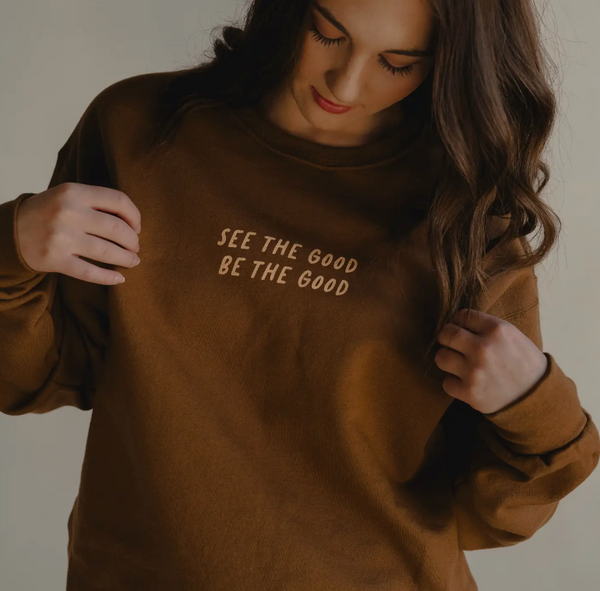 See The Good Graphic Pullover (Golden Brown)