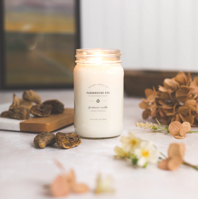 Farmhouse Fig 16oz Mason Jar Candle