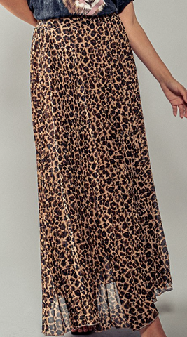 Regal Leopard Maxi Dress