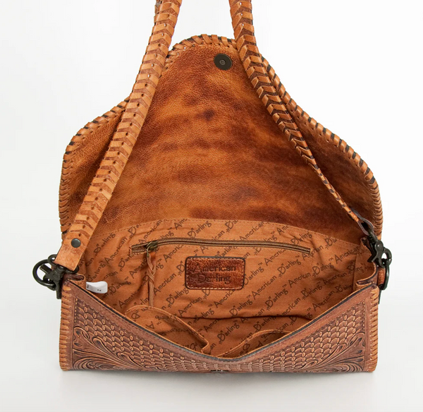 Toole Leather Crossbody Wallet
