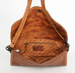 Toole Leather Crossbody Wallet