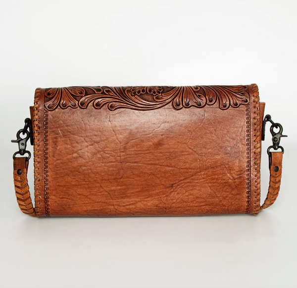 Toole Leather Crossbody Wallet
