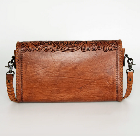 Toole Leather Crossbody Wallet