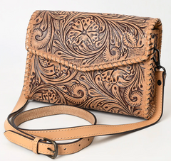 Toole Leather Crossbody Wallet