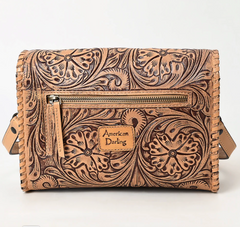 Toole Leather Crossbody Wallet