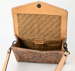 Toole Leather Crossbody Wallet